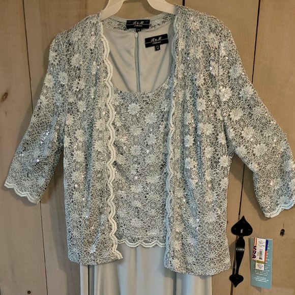 2 piece, mint green, Mother of the Bride Dress - Picture 1 of 9